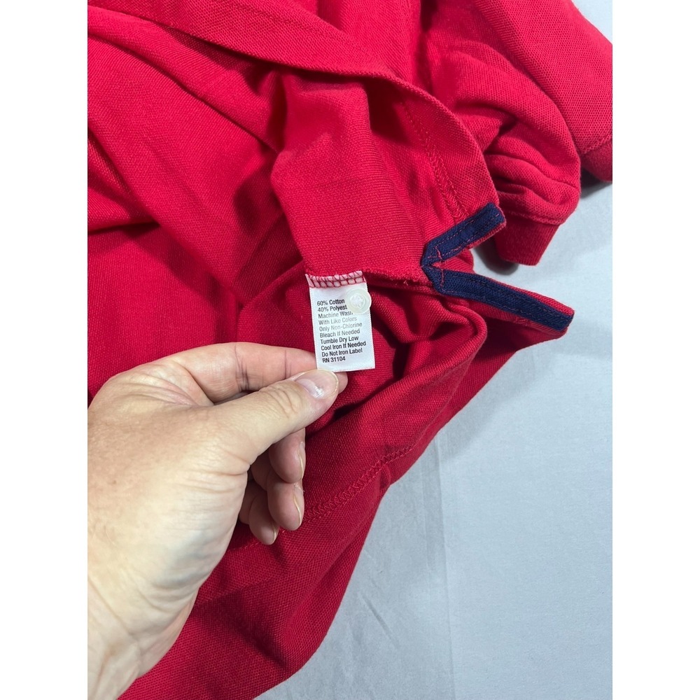 Saddlebred Comfort Flex Mens Red Big & Tall Polo Shirt 3XLT Short Sleeve Golf - Picture 7 of 9